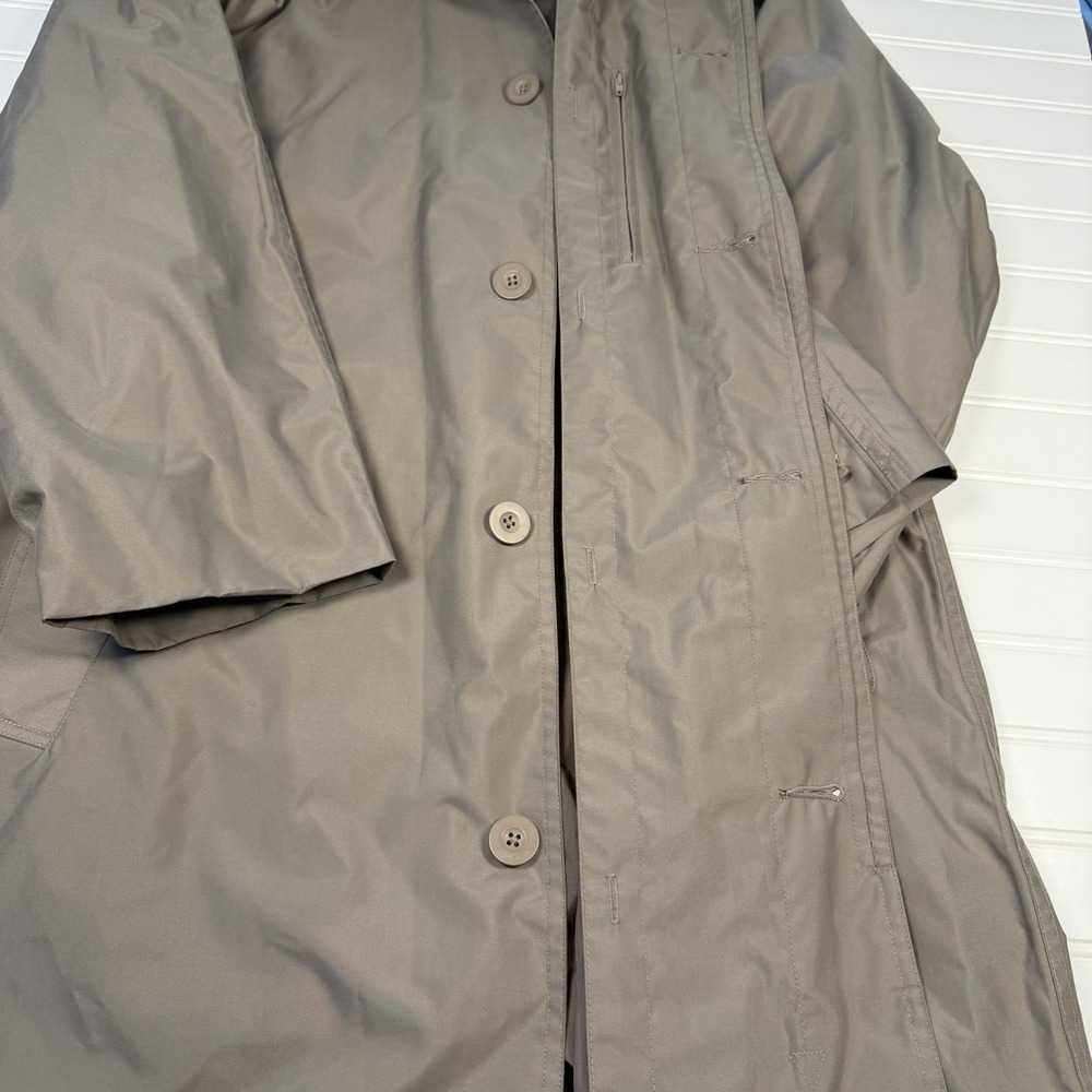 TravelSmith Trench Coat Men's‎ Medium Tan Vintage EUC - Picture 5 of 7
